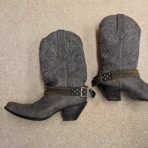 New Womens Durango Crush DRD0329 12” Lstyl in Distressed Graphite. Size 8.